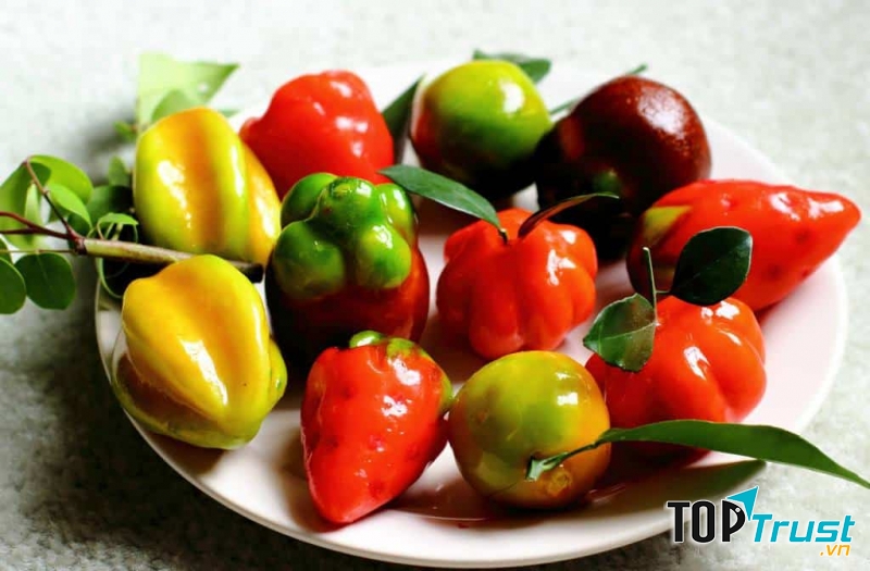 Bánh đậu xanh trái cây