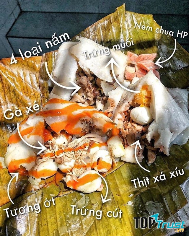 Món bánh thơm ngon cùng phần nhân hấp dẫn