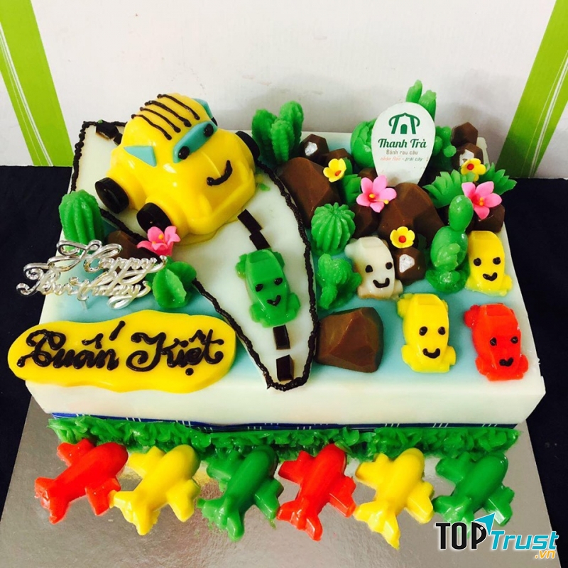 Mẫu bánh sinh nhật rau câu tại Thanh Trà