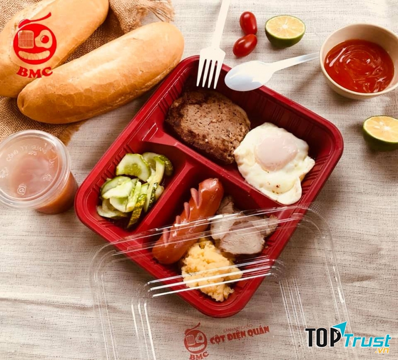 Bánh mì chảo Cột Điện - đóng hộp mua về