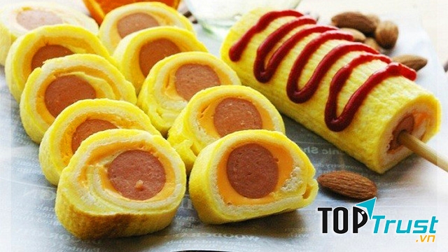 Bánh mì cuộn trứng phô mai