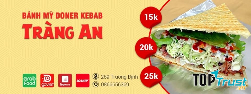 Bánh mỳ Doner Kebab Tràng An 269 Trương Định