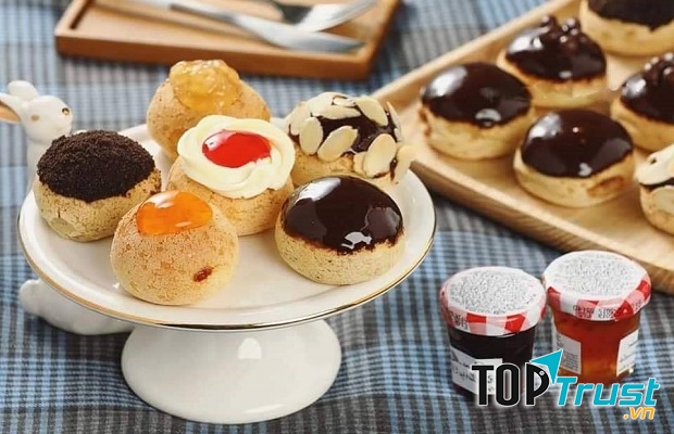 Bánh không chỉ ngon mà cách bày trí cũng vô cùng đẹp mắt