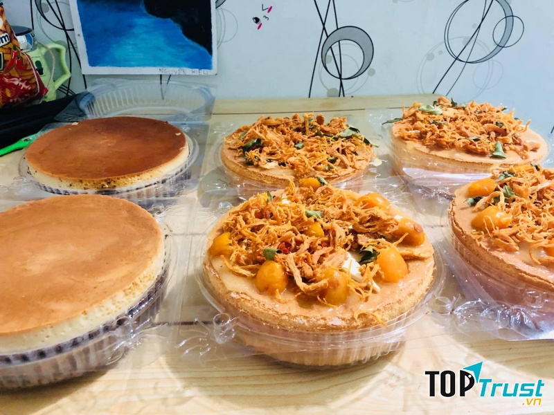 Miếng bánh thơm ngon béo ngậy