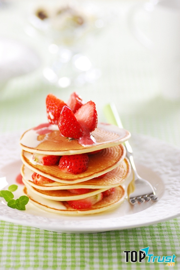 Bánh pancake xốp mềm kiểu Mỹ