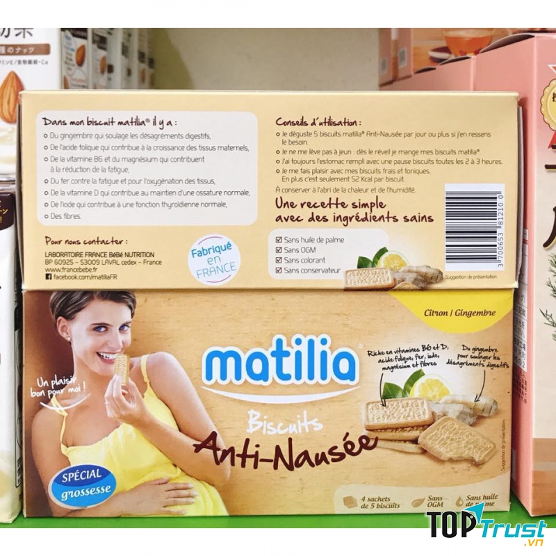 Bánh quy Matilia vị chanh-gừng