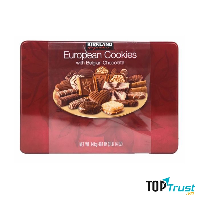 Bánh quy Kirkland Signature European Cookies With Belgian Chocolate tổng hợp 15 loại bánh với nhiều mùi hương đặc trưng mà khiến cho nhiều người không thể cưỡng lại được