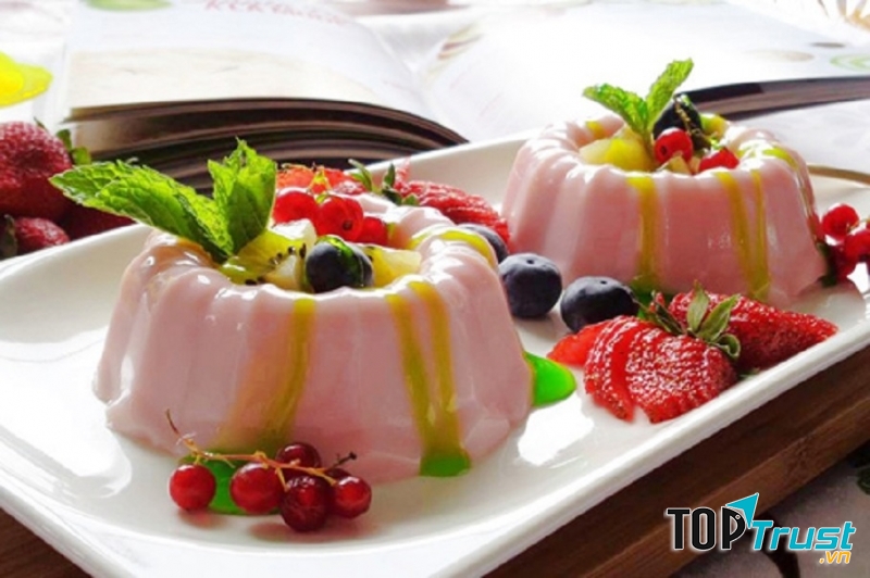Bánh pudding tươi mát