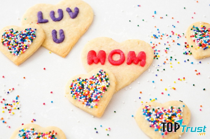 Bánh quy trái tim siêu dễ thương
