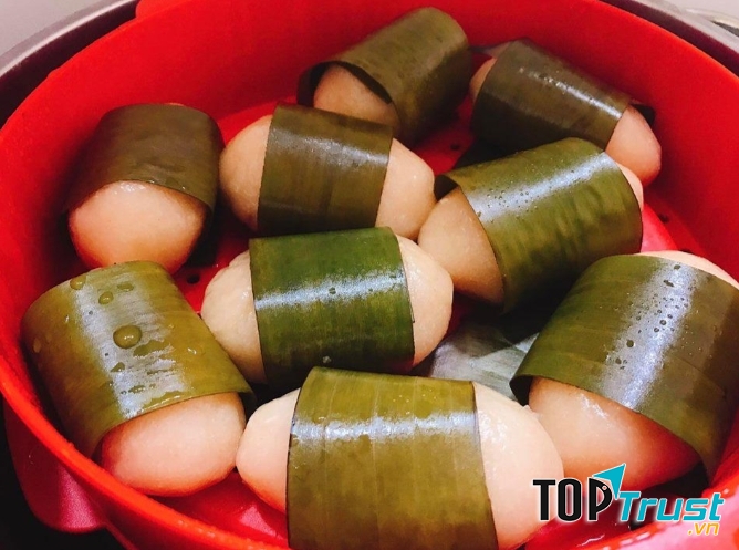 Bánh sắn nhân đỗ, thịt