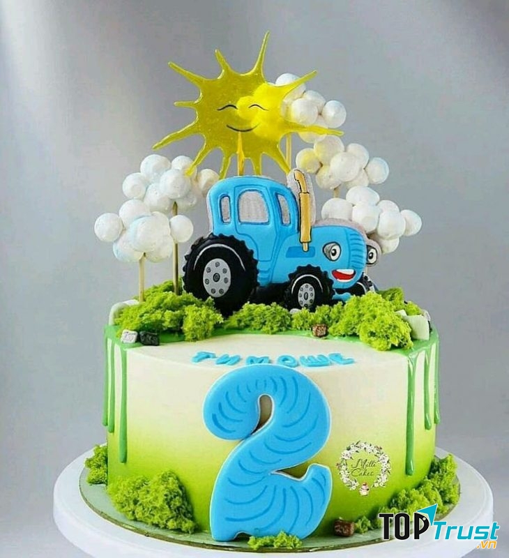Bánh sinh nhật cho bé trai 2 tuổi