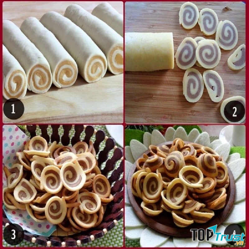 Bánh tai heo giòn tan, thơm lừng.