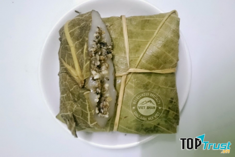 Bánh có vị vừa mềm, dẻo lại bùi bùi đặc trưng