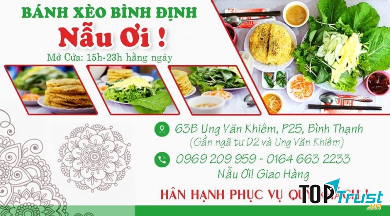Bánh Xèo Bình Định Nẫu Ơi có 2 loại mềm - giòn