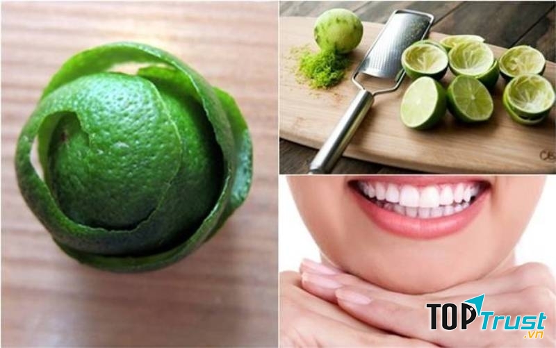 Vỏ chanh cho răng miệng chắc khỏe