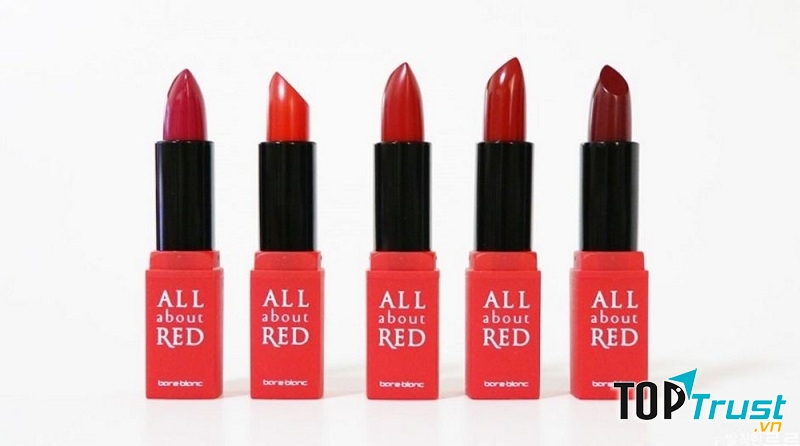 Màu son đỏ đầu ấn tượng của Bare Blanc All About Red Lipsticks
