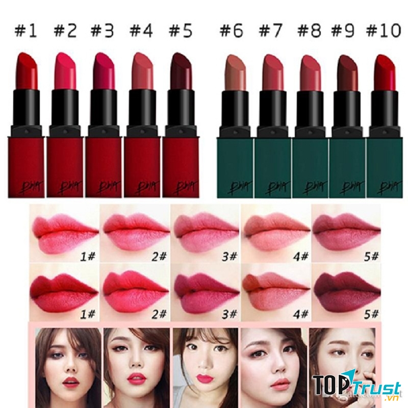 Bảng màu của 2 version xanh và đỏ