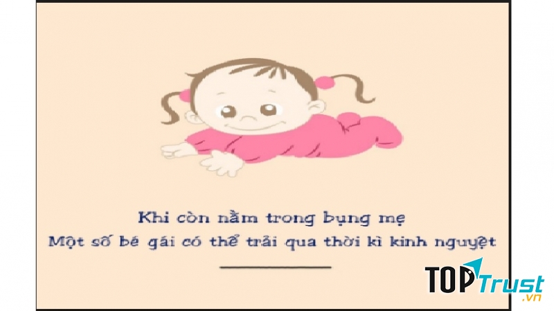 Bé gái có thể trải qua thời kỳ kinh nguyệt
