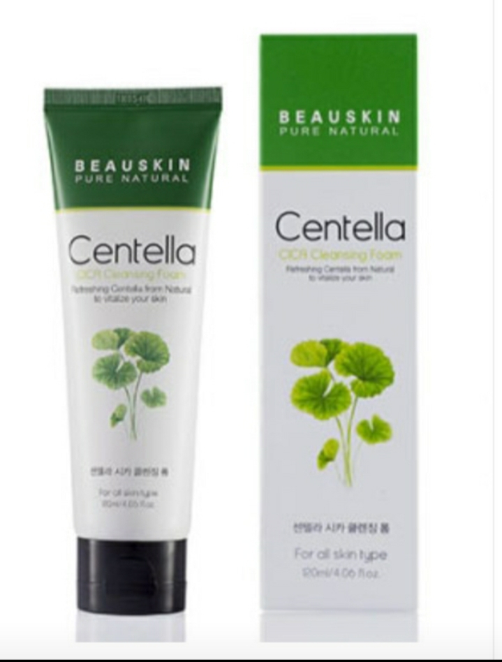 Sữa rửa mặt kháng khuẩn Beauskin Centella Cica Cleansing Foam Hàn Quốc 120ml - jj110