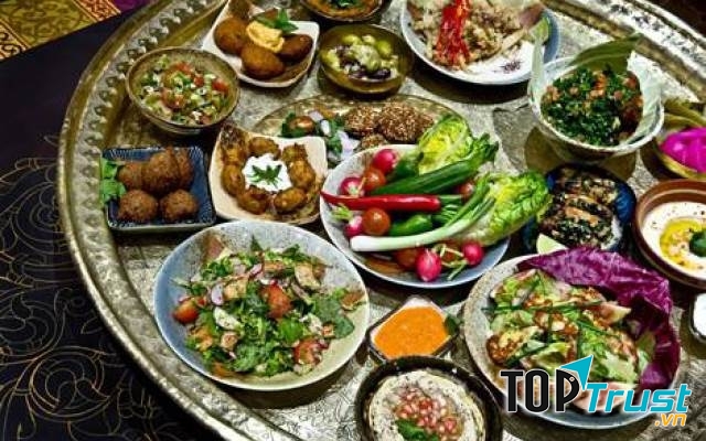 Những món ăn mang hương vị ẩm thực Trung Đông