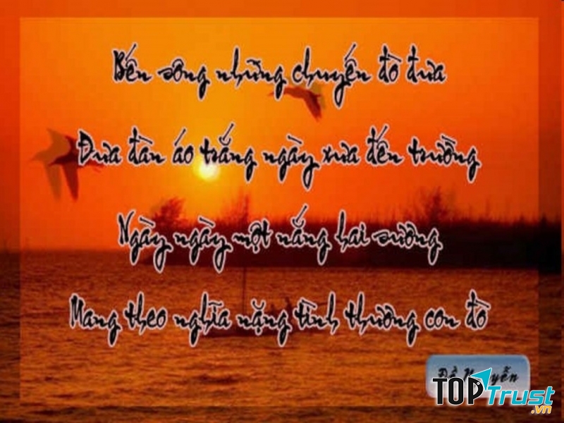 Bến sông những chuyến đò đưa...