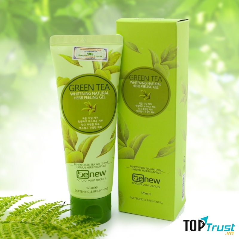 Tẩy tế bào chết trà xanh cao cấp Hàn Quốc Benew Green Tea Peeling Gel