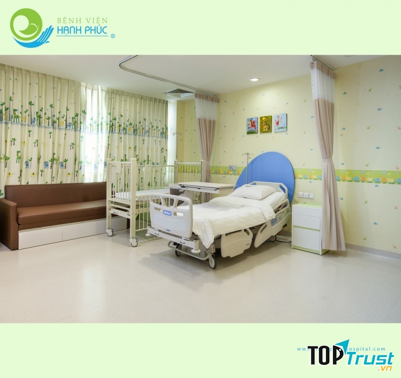 Phòng bệnh tiện nghi hiện đại tại Bệnh viện quốc tế Hạnh Phúc