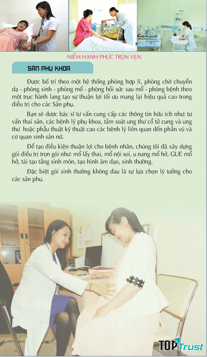 Bệnh viện Quốc tế Trung ương Huế - Khoa phụ sản