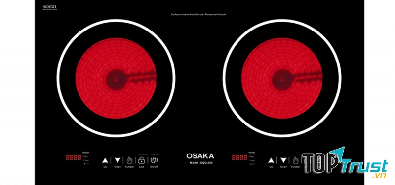 Bếp điện hồng ngoại đôi Osaka DQQ300
