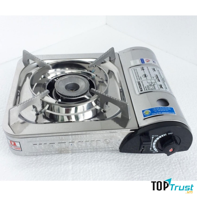 Bếp gas mini du lịch Watashi inox cao cấp: