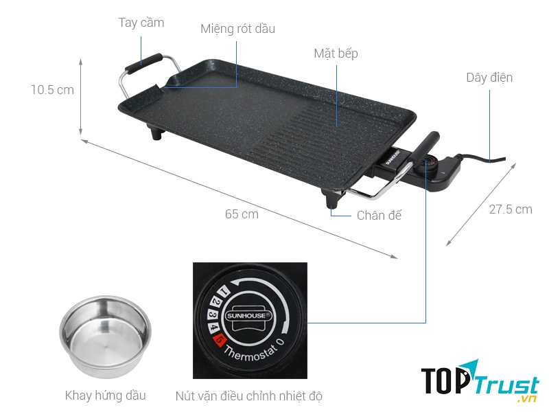 Bếp nướng điện Sunhouse