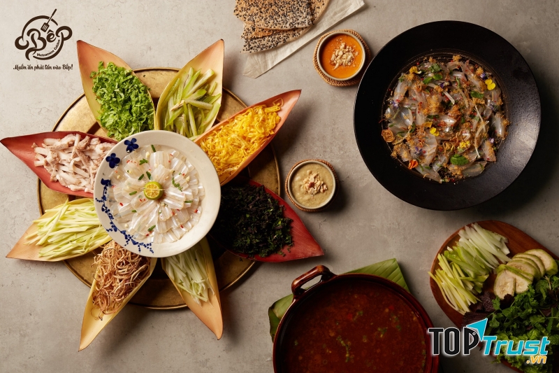 Món ăn được chuẩn bị cầu kì, cung phu