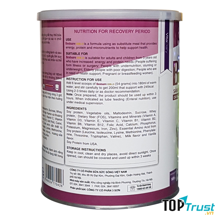 Sản phẩm được các Bác sĩ và chuyên gia dinh dưỡng khuyên dùng