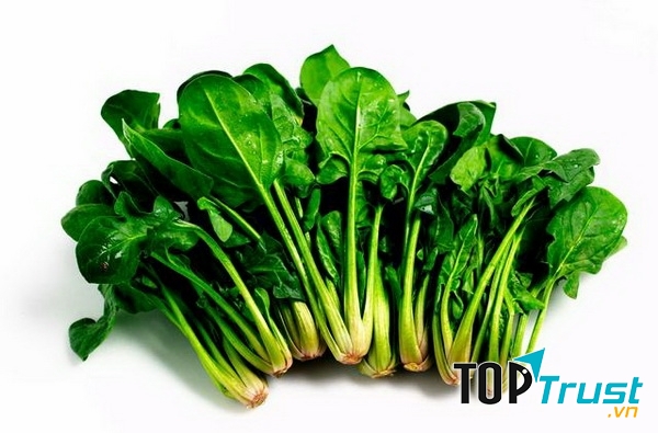 Giảm mỡ bắp chân bằng rau bina