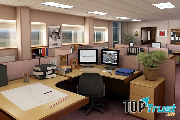 Sắp xếp lại không gian nơi làm việc ngăn nắp