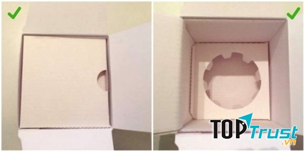 Hộp đựng chai nước hoa thật