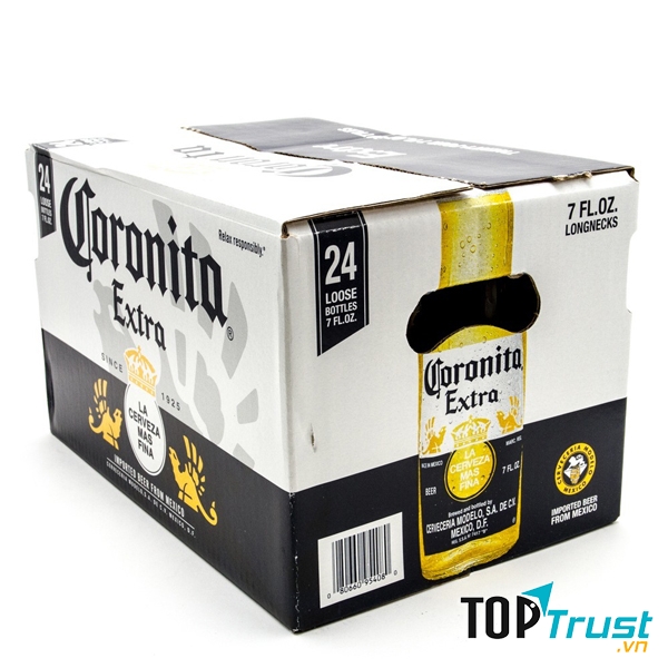 Bia Corona Extra (Mexico, Thùng 24 Chai 355ml)