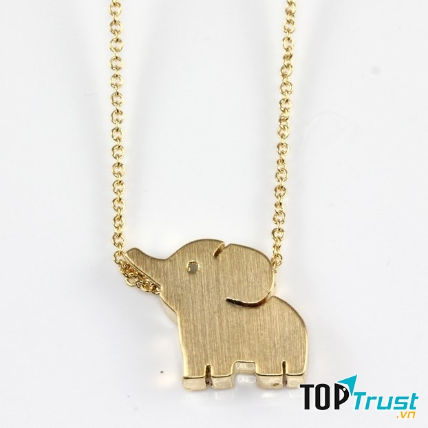 Dây chuyền linh vật - voi phong thủy được nhiều người yêu thích