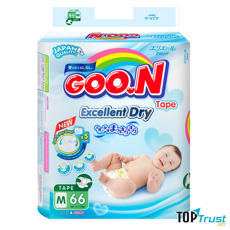 Đảm bảo da mông của bé luôn khô thoáng suốt nhiều giờ.