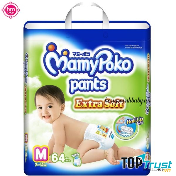Nhãn hiệu Mamy poko thuộc tập đoàn Unicharm Nhật Bản cũng là lựa chọn đáng tin cậy để chống hăm cho trẻ nhỏ.