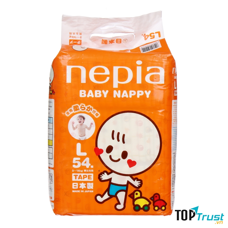 Bỉm Nepia sử dụng chất liệu vải bông không dệt mềm mại