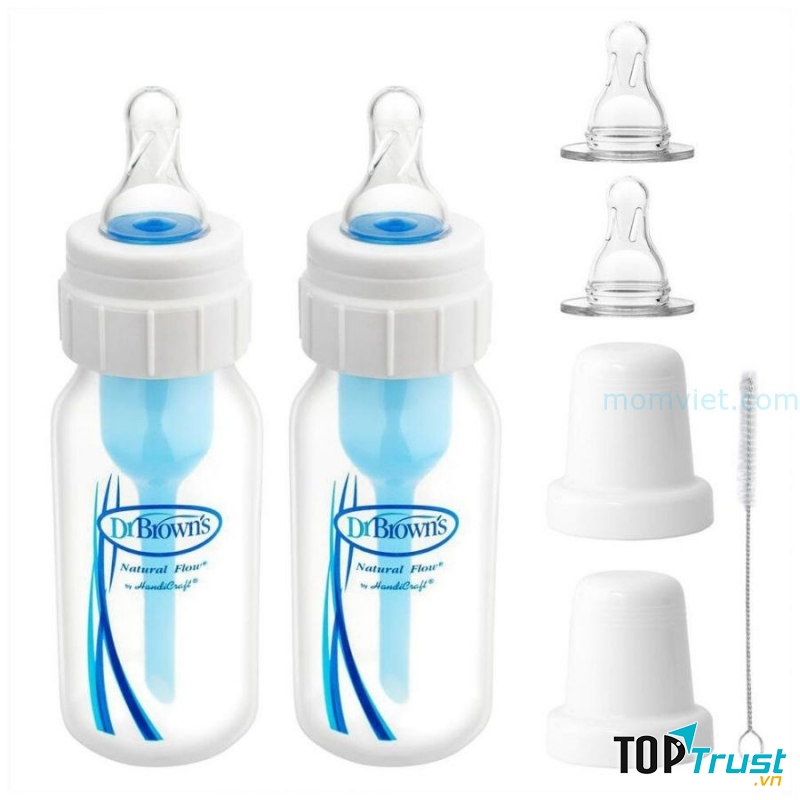 Bình sữa cổ thường Dr Brown Y Tế cho trẻ sứt môi, hở hàm ếch