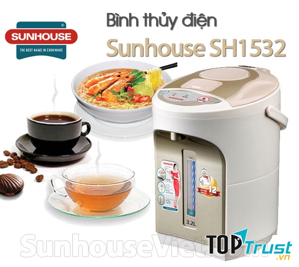 ﻿Bình thủy điện Sunhouse SH1532 mang lại nhiều tiện ích