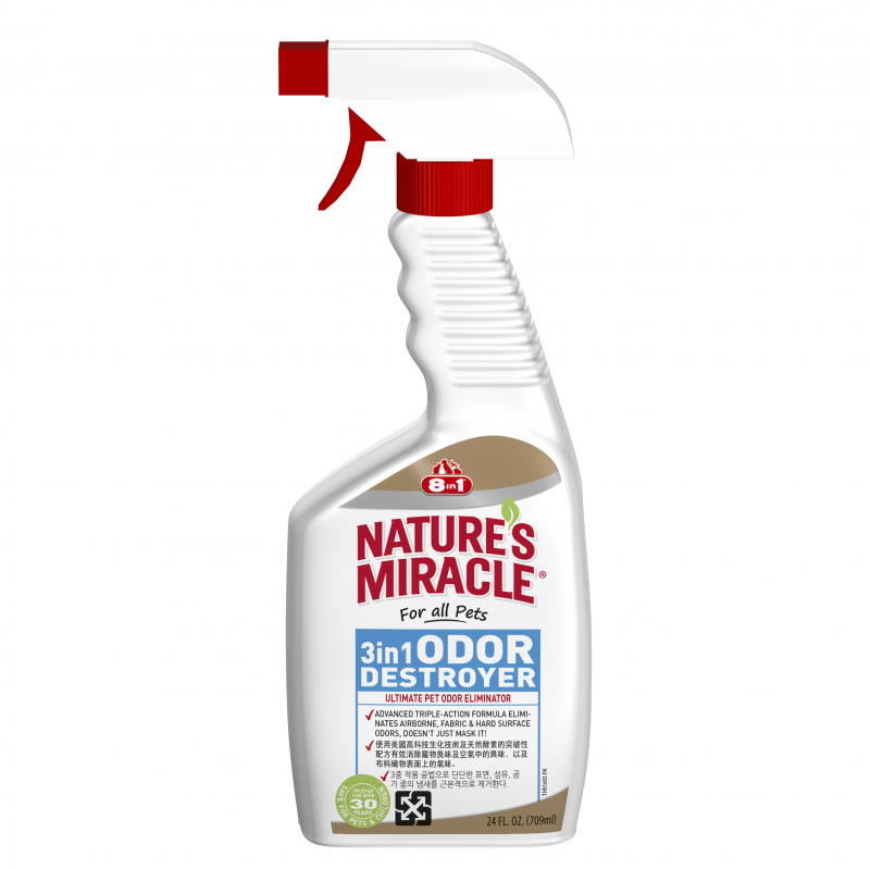 Bình xịt khử mùi 3 trong 1 8in1 Nature's Miracles