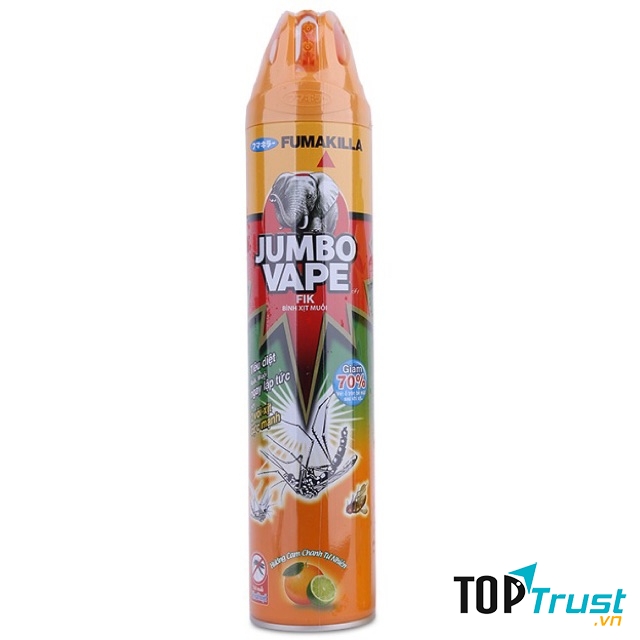 Bình xịt côn trùng Jumbo Vape FIK hương Cam Chanh