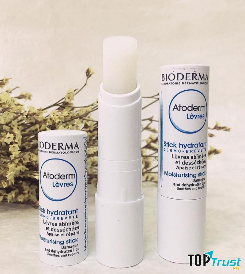 Đây là cây son dưỡng không màu Bioderma Atoderm Lèvres Moisturising Stick nổi tiếng với những thành phần từ thiên nhiên và lành tính khi sử dụng