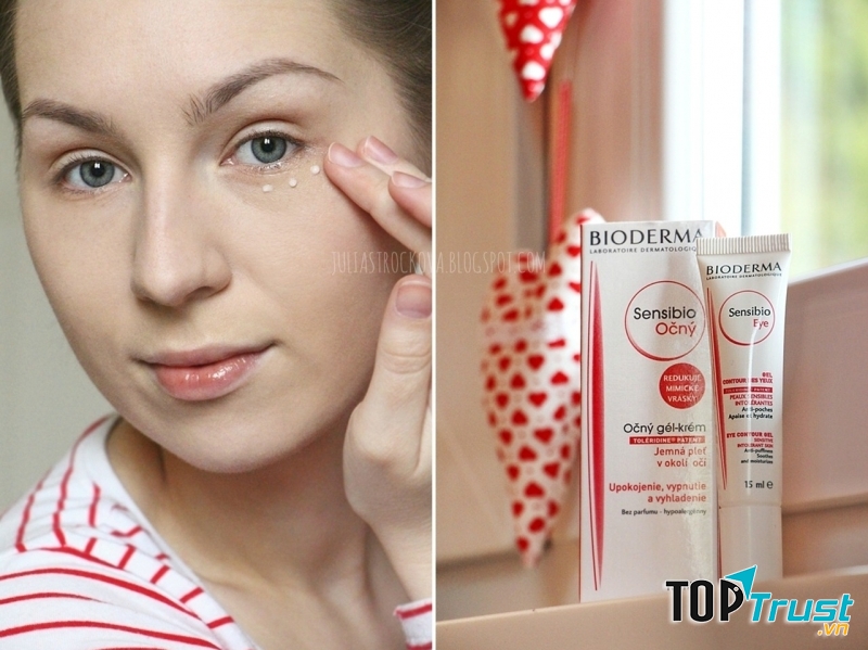 Kem mắt có chứa công thức ức chế sản sinh các vi khuẩn gây viêm và dị ứng cho vùng da nhạy cảm này.