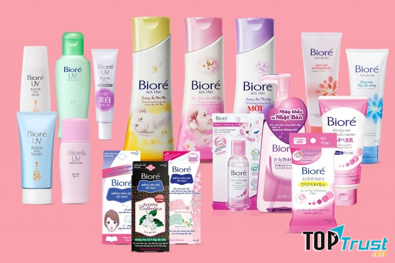 Biore là mỹ phẩm lành tính với thiết kế đơn giản, tiện dụng