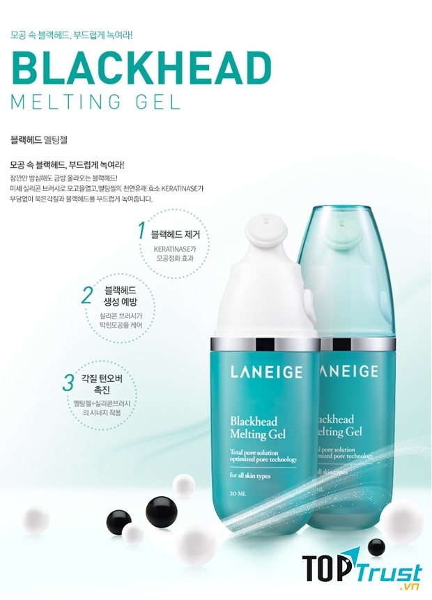 Gel điều trị mụn đầu đen hiệu quả Laneige Blackhead Melting Gel