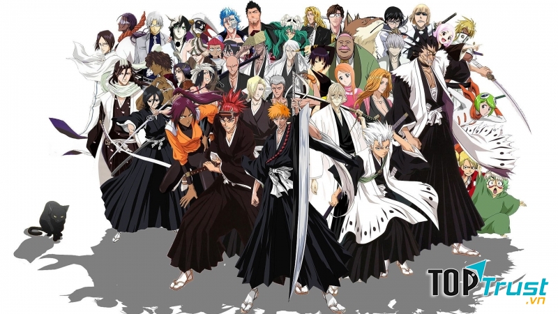 Các nhân vật trong bộ truyện.